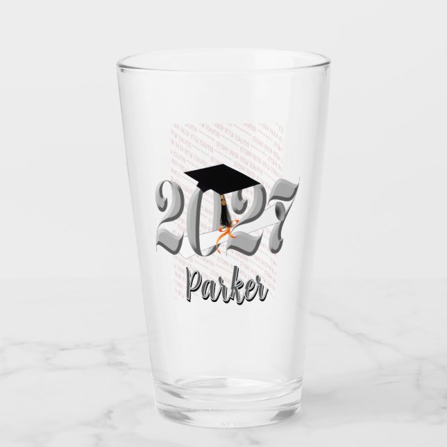 Silberklasse 2027 Foto-Abschlussfeier Glas (Vorderseite)
