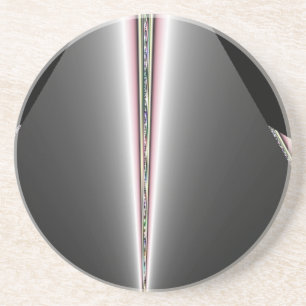 Silberkone mit Hinten von Pastellen Getränkeuntersetzer