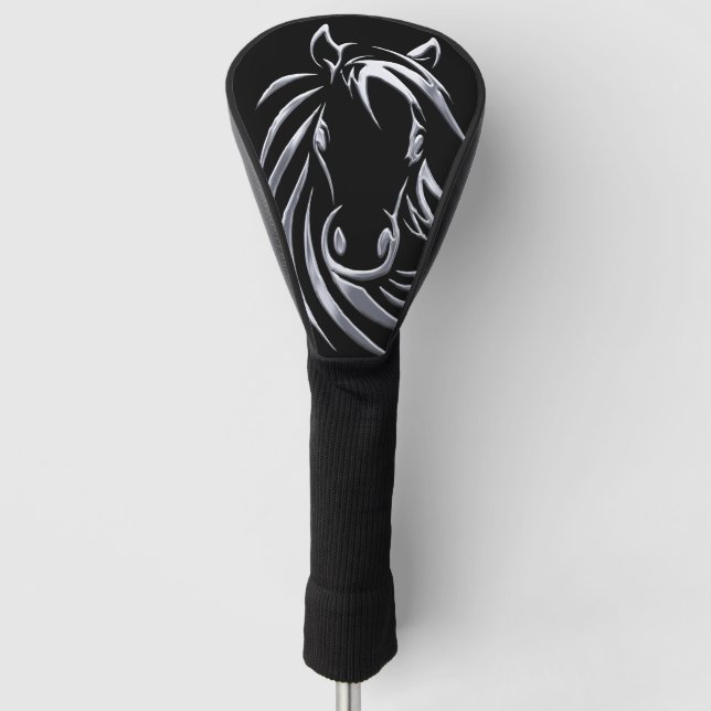 Silberkopf Golf Headcover (Vorderseite)