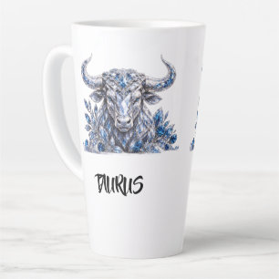 Silberkristall Stier Sternzeichen Milchtasse