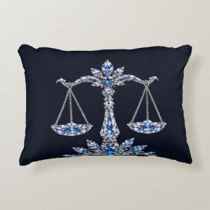 Silberkristall Waage Luxury Collection Dekokissen