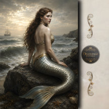 Silberküste Sirene Decoupage