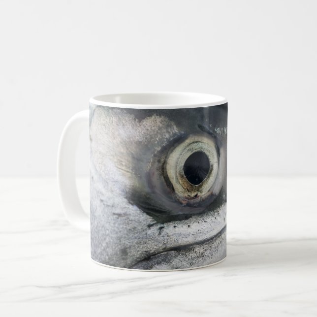 Silberlachsgesicht Kaffeetasse (Vorderseite Links)