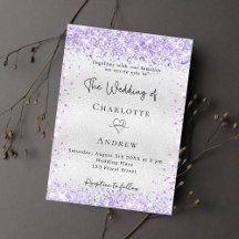 Silberlavender violett-Hochzeit