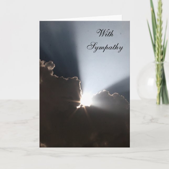 Silberlicht-Beileid Karte (Vorderseite)