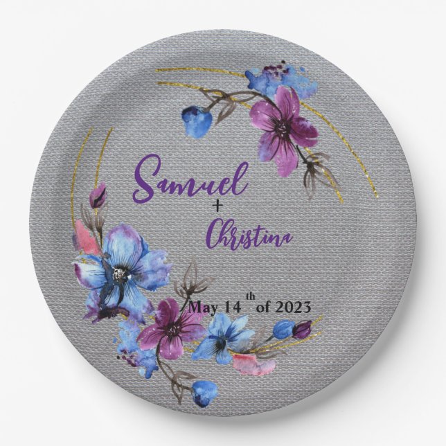 Silberliebhaber Pappteller (Vorderseite)