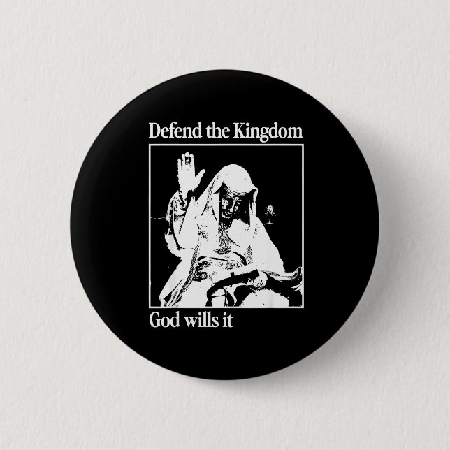 Silbermaske König Baldwin Iv Meme Der Leprakönig W Button (Vorderseite)