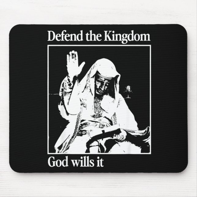 Silbermasken-König Baldwin Iv Meme Der Aussätzige  Mousepad (Vorne)