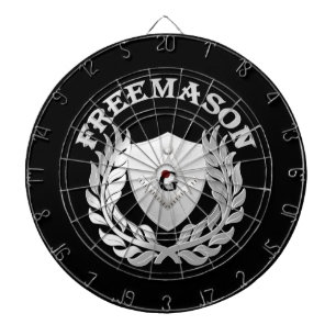 Silbermauersymbol Dartscheibe