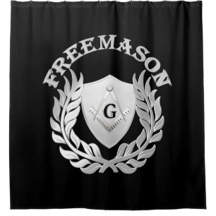 Silbermauersymbol Duschvorhang