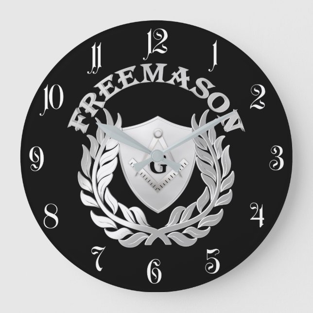 Silbermauersymbol Große Wanduhr (Vorderseite)