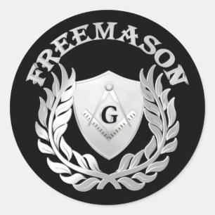 Silbermauersymbol Runder Aufkleber