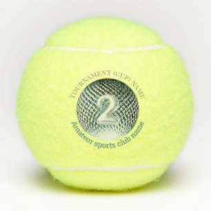 Silbermedaille 2. Platz Gewinner Tennis Tennisbälle