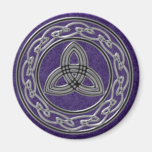 Silbermetallische Kegelradknochen und Dreifaltigke Magnet