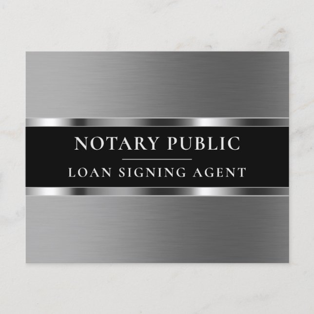 Silbermetallischer eleganter Flyer (Vorderseite)