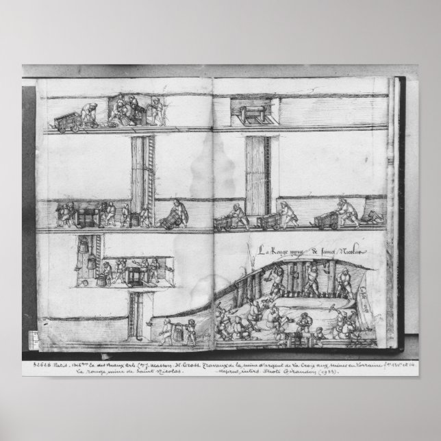 Silbermine von La Croix-aux-Mines, Lothringen 2 Poster (Vorne)