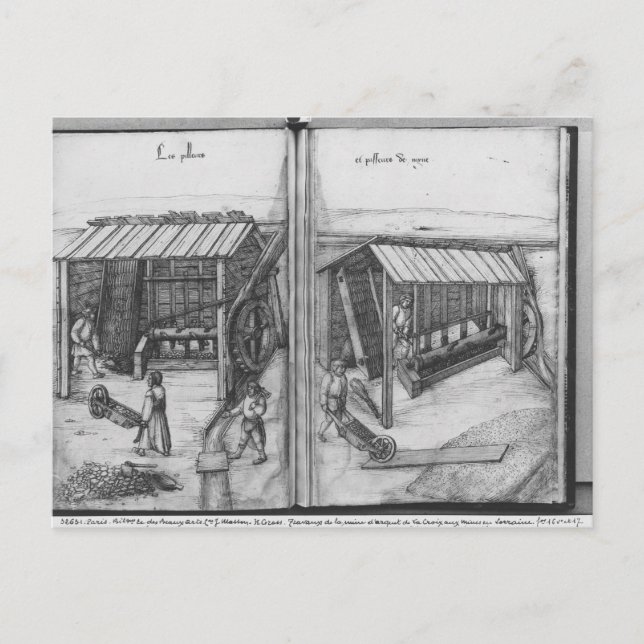 Silbermine von La Croix-aux-Mines, Lothringen Postkarte (Vorderseite)