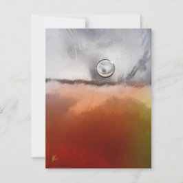 Silbermond schwimmt über dem Roten Meer Postkarte