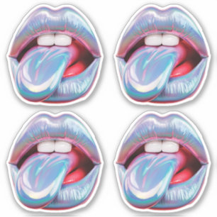 Silbermund Aufkleber