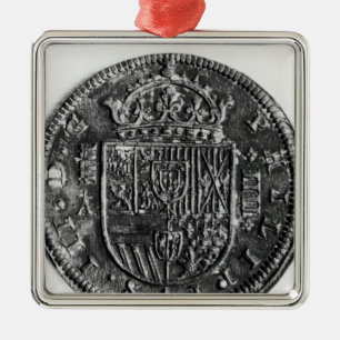 Silbermünze Ornament Aus Metall