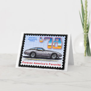 Silberne Ausgabe Korvette des Jahrestags-1978 Karte