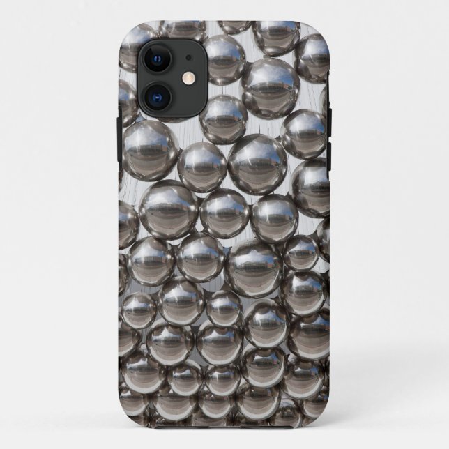 Silberne Bälle Case-Mate iPhone Hülle (Rückseite)