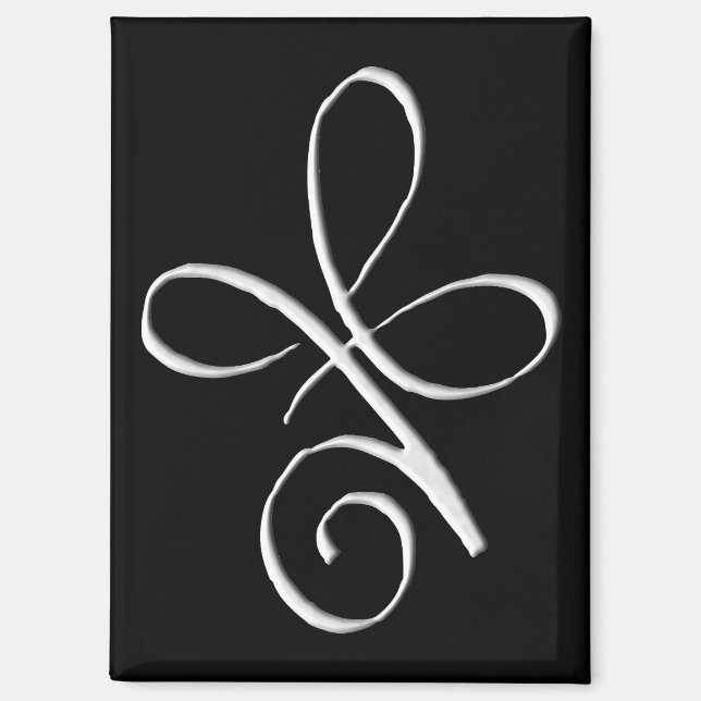 Silberne bedingungslose Liebe Magnet (Vorderseite)