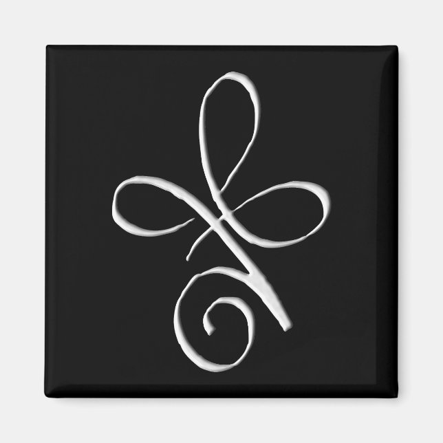 Silberne bedingungslose Liebe Magnet (Vorne)