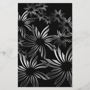 Silberne Blume Briefpapier