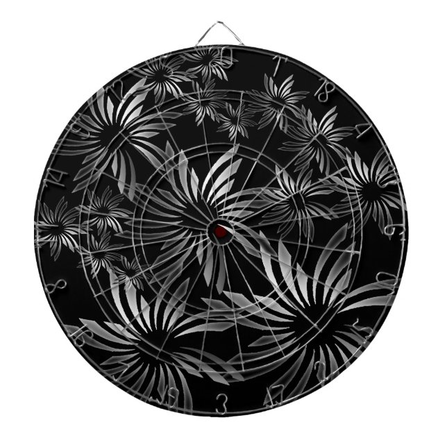 Silberne Blume Dartscheibe (vorne)