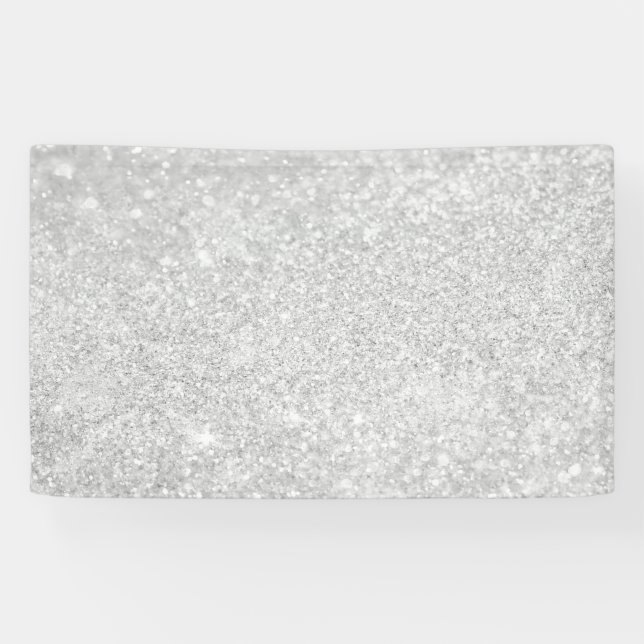 Silberne Diamant-Art Banner (Horizontal)