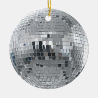 Silberne Disco-Ball-Weihnachtsverzierung Keramik Ornament