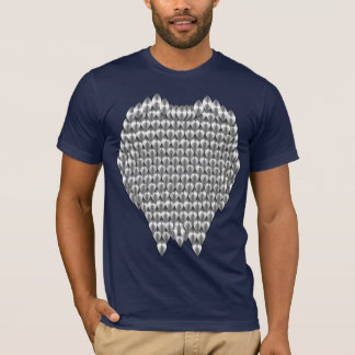 Silberne Drache-Skalen T-Shirt