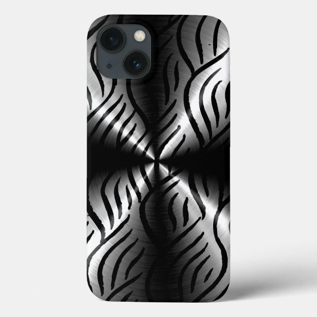 Silberne Edelstahlelemente Case-Mate iPhone Hülle (Rückseite)