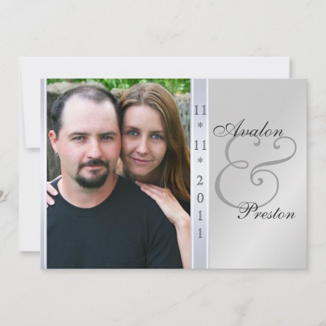 Silberne Einladung (Vorderseite)