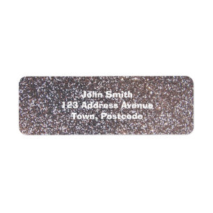 Silberne Glittergraphik des Imitats