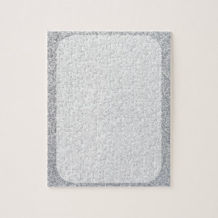 Silberne Glitterraumschablone Puzzle