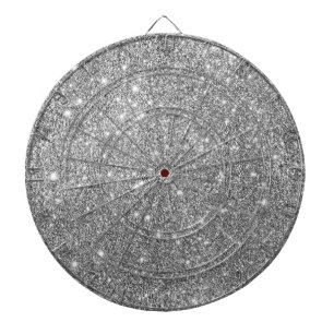 Silberne Glitzer-Glitzern Dartscheibe