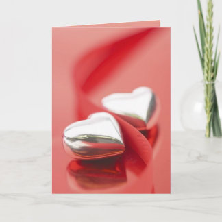 Silberne Herz-Karte (1) Karte