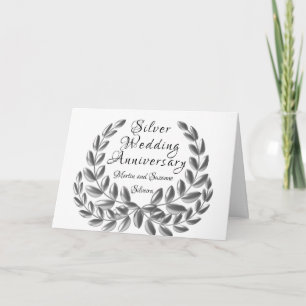 Silberne Hochzeit Karte