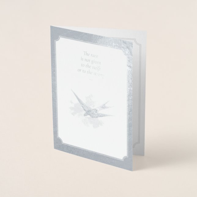 Silberne Jubiläumskarte Folienkarte (Vorderseite)