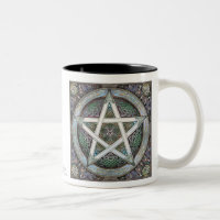 Silberne Knüpfarbeit-Pentagramm-Tasse