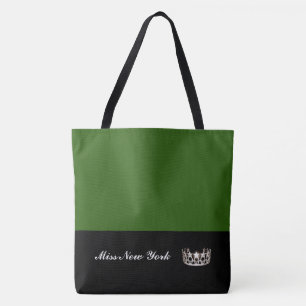 Silberne Kronen-Taschen-Tasche-Großer Smaragd