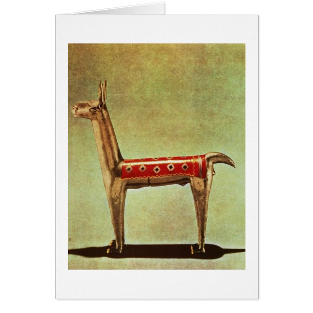 Silberne Lama-Figürchen, von Peru, nach 1438 (Vorne)