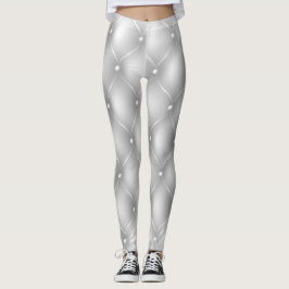 Silberne Leggings