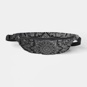Silberne Mandala-Bauchtasche Bauchtasche