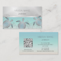 Silberne Meeresschildkröte | Küsten-QR-Code