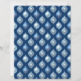 Silberne Ornamente auf dunkelblauem Scrapbook-Papi