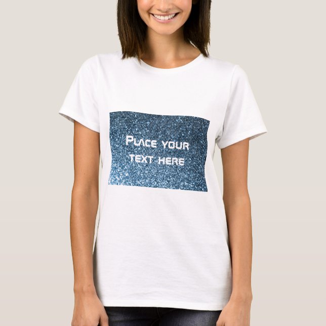 Silberne Paillette T-Shirt (Vorderseite)