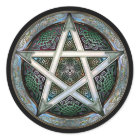 Silberne Pentagramm-Aufkleber
